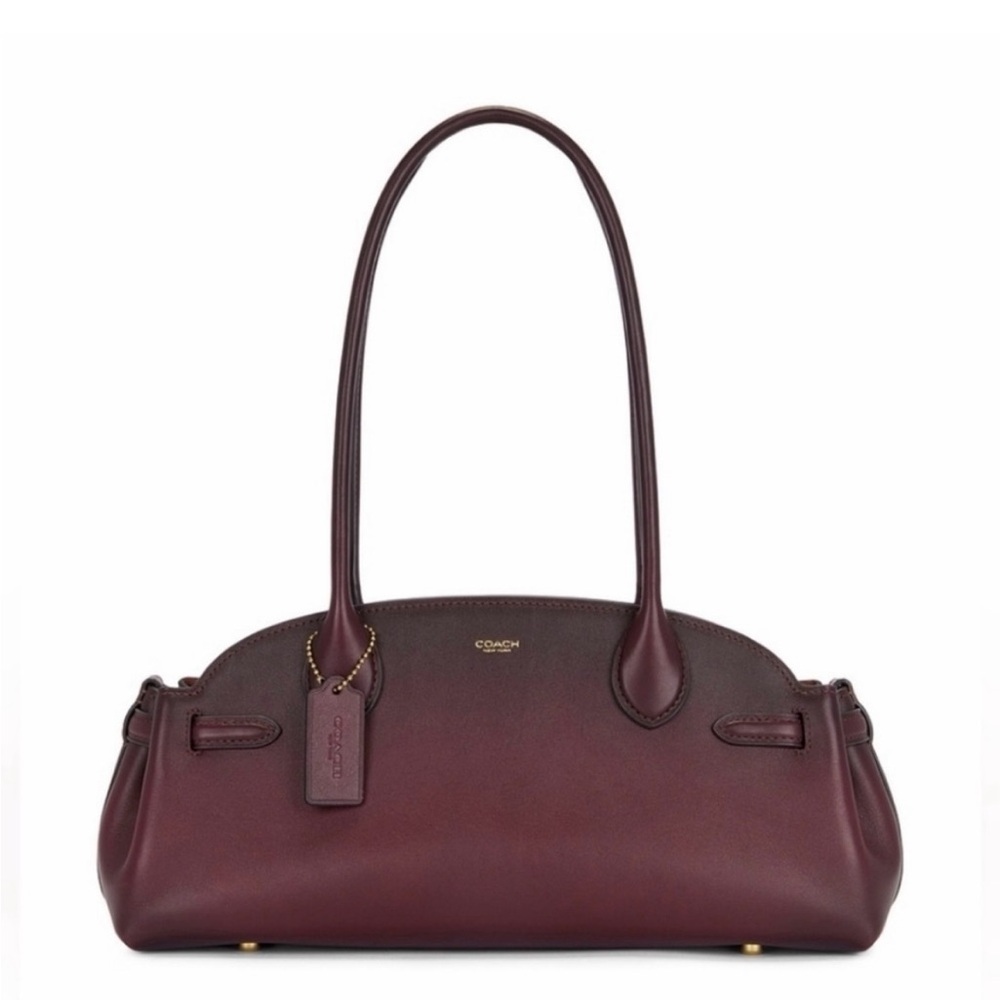 Coach empire carryall 34 merlot Leather Shoulder Bag practiclly new